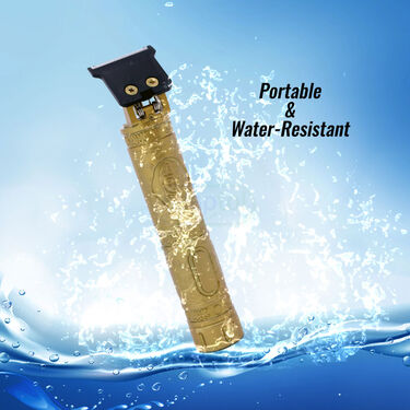 Stylish Rechargeable Men’s Golden Hair Trimmer
