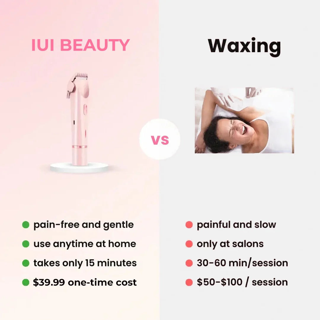 2-in-1 Rechargeable Bikini Hair Trimmer – Gentle, Safe & Skin-Friendly
